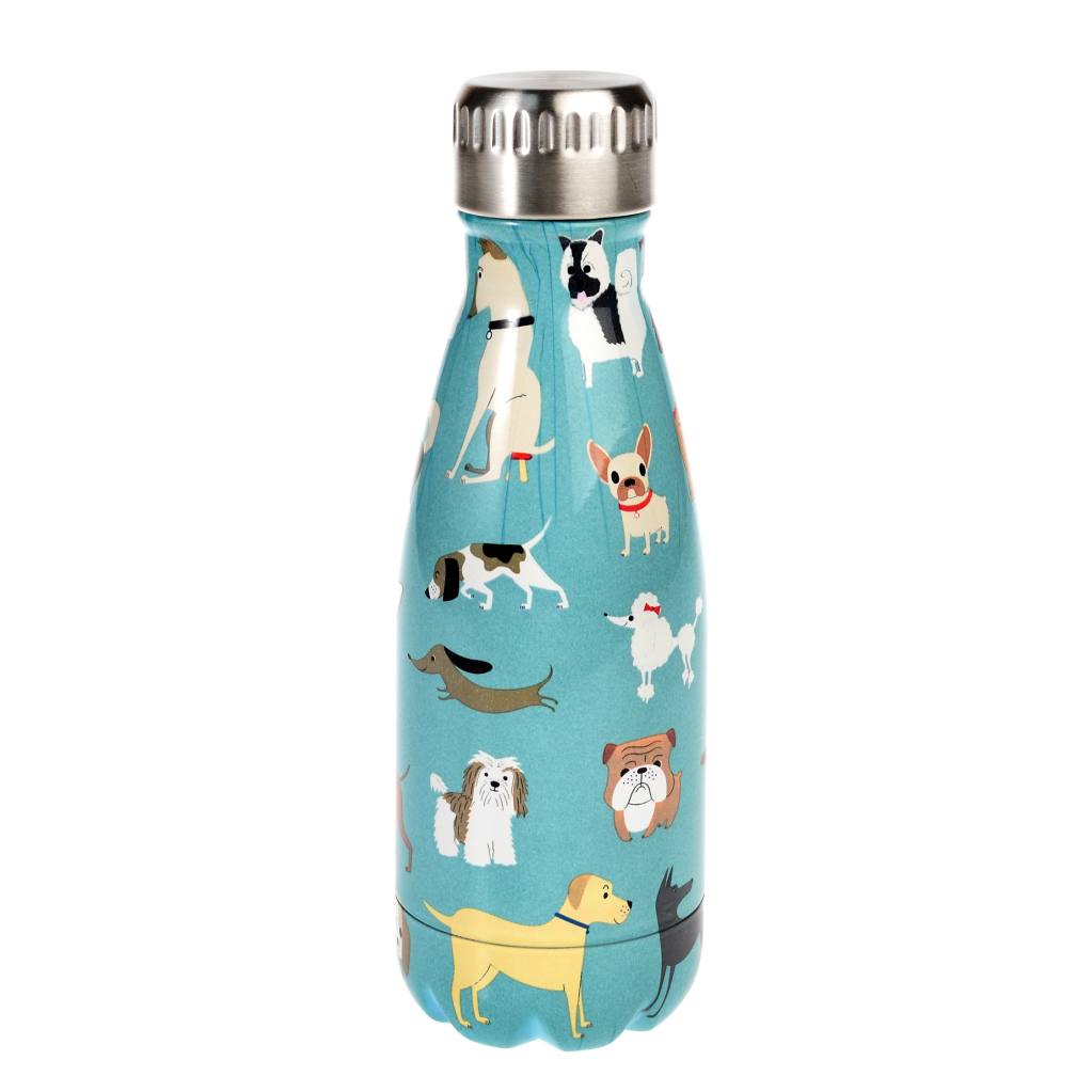 Cute Kids Blue Dog Water Bottle 